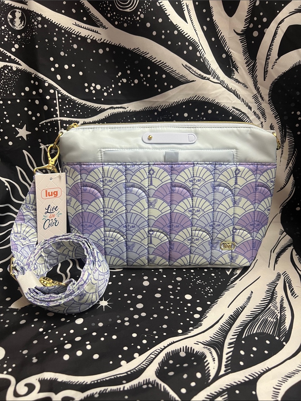 (SOLD OUT) NWT Wicked x Lug Flare 2 Crossbody Bag - Dreams Soar Glinda Print